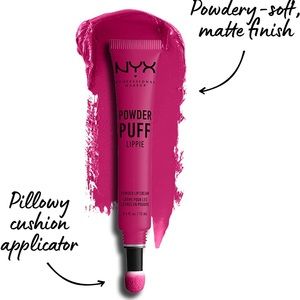 NIB NYX Powder Puff LIPPIE Lip Cream PPL05 Teenage Dream Fuchsia SEALED VEGAN